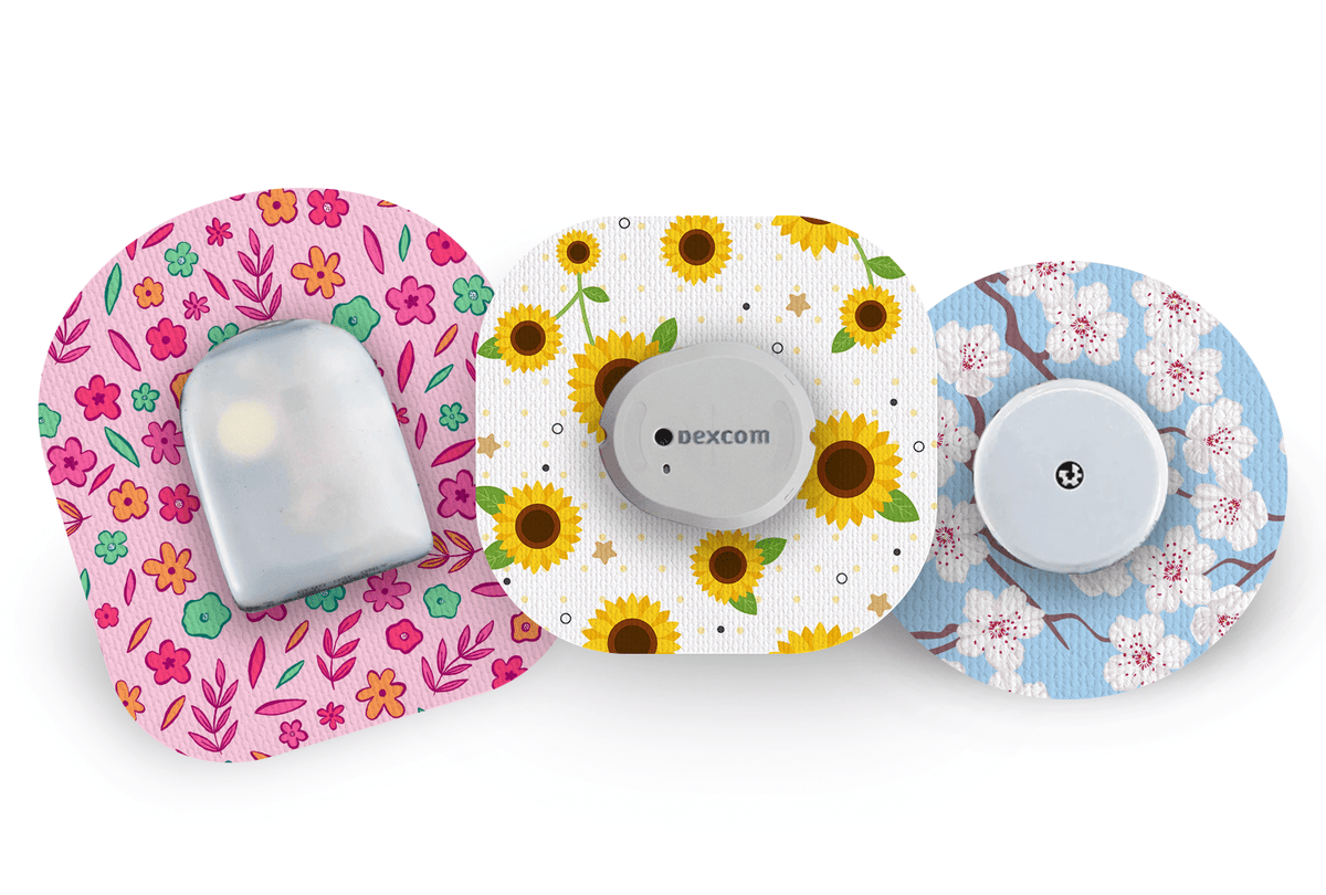 Floral Essentials Pack for Freestyle Libre 2 diabetes supplies and insulin pumps