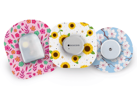 Floral Essentials Pack for Freestyle Libre 2 diabetes supplies and insulin pumps