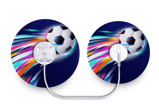 Flying Football Patch - Tru - Steel for Single diabetes supplies and insulin pumps
