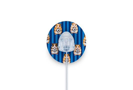 Football Hamsters Patch - Autosoft 90 for Single diabetes supplies and insulin pumps