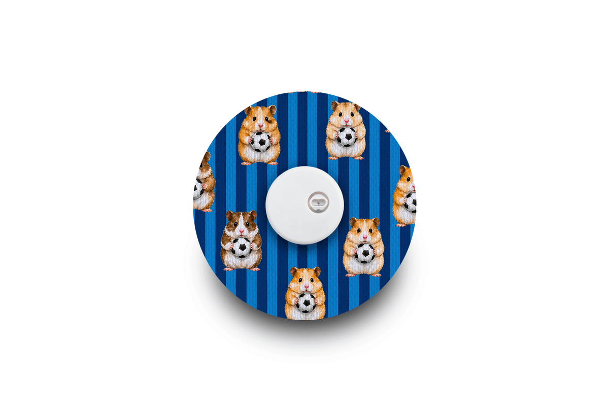 Football Hamsters Patch - Libre 3 for Single diabetes supplies and insulin pumps