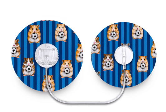 Football Hamsters Patch - Minimed Sure-T for Single diabetes supplies and insulin pumps