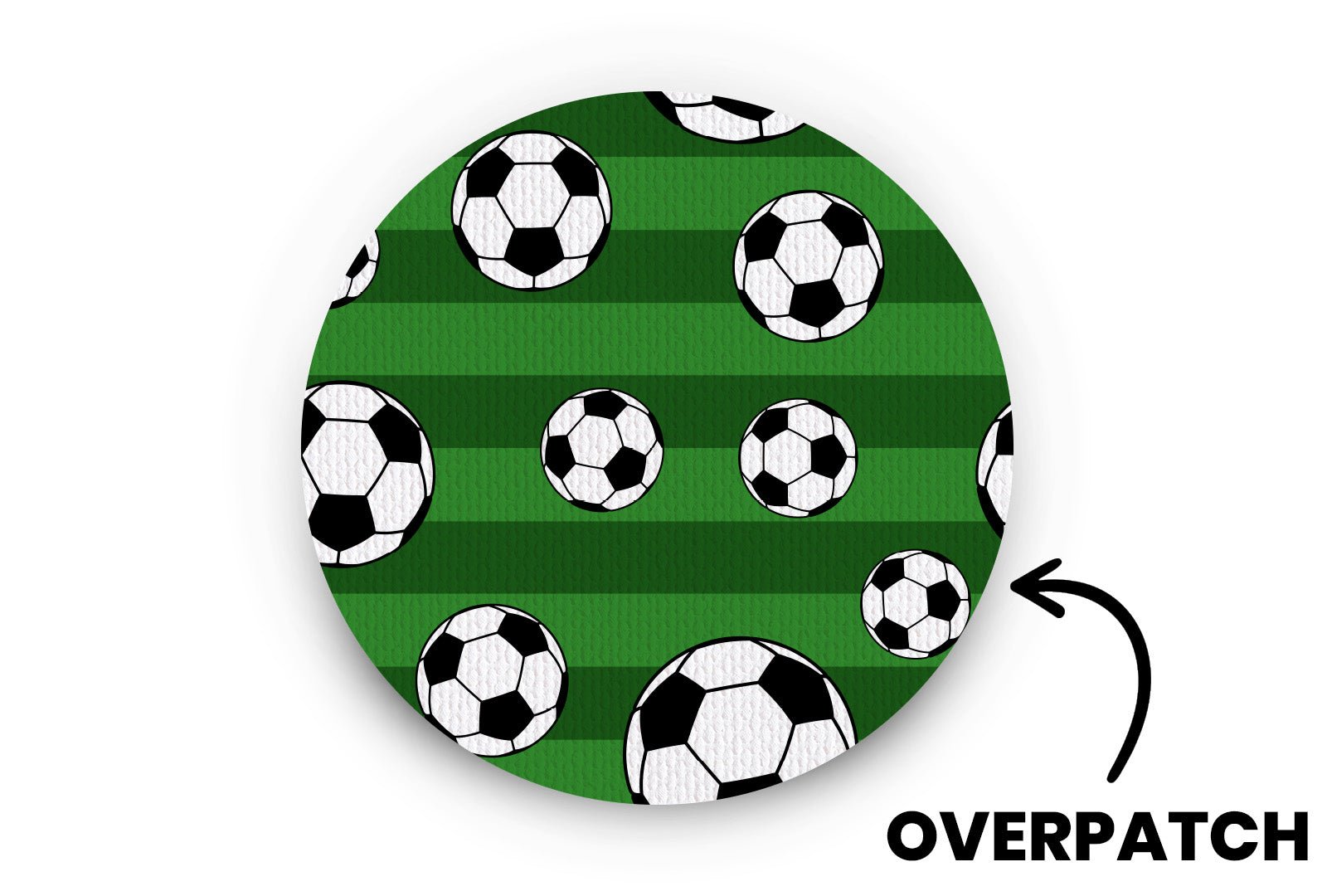 Football Patch - Overpatches for Single diabetes supplies and insulin pumps