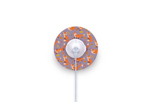 Fox in the Fall Patch - mylife Orbit for Single diabetes supplies and insulin pumps