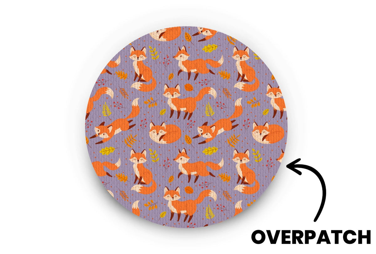 Fox in the Fall Patch - Overpatches for Single diabetes supplies and insulin pumps