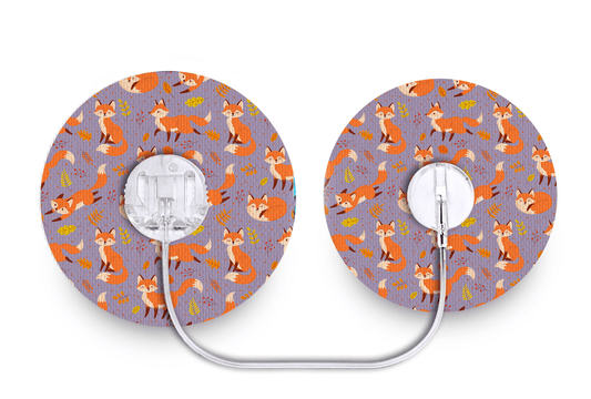 Fox in the Fall Patch - Tru - Steel for Single diabetes supplies and insulin pumps