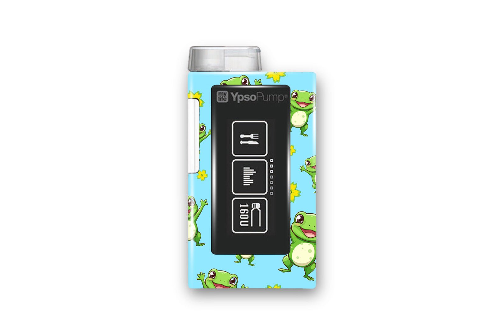Freddy the Frog Sticker for Novopen 4, 5, 6, or Echo diabetes supplies and insulin pumps