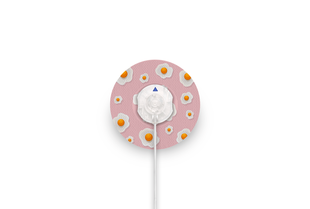 Fried Egg Patch for Minimed QuickSet diabetes supplies and insulin pumps
