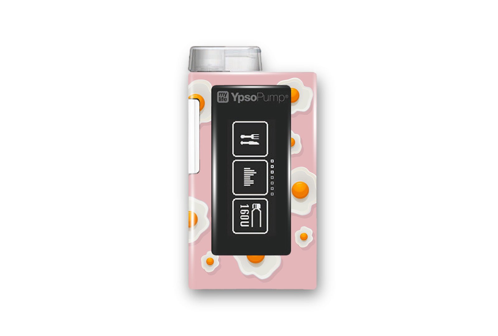 Fried Egg Sticker for Novopen 4, 5, 6, or Echo diabetes supplies and insulin pumps