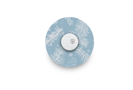 Frosty Feathers Patch - Libre 3 for Single diabetes supplies and insulin pumps