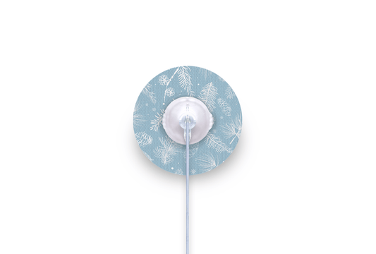 Frosty Feathers Patch - mylife Orbit for Single diabetes supplies and insulin pumps