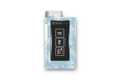 Frosty Feathers Stickers for T:Slim X2 diabetes supplies and insulin pumps