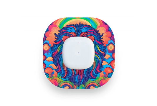 Funky Lion Patch - Simplera for Single diabetes supplies and insulin pumps