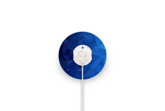 Geometric Blue Patch for Minimed QuickSet diabetes supplies and insulin pumps