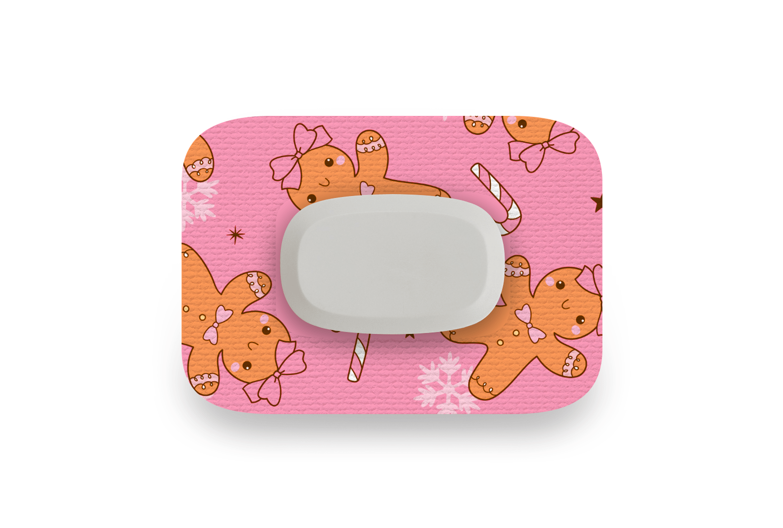 Gingerbread Patch for GlucoRX Aidex diabetes supplies and insulin pumps