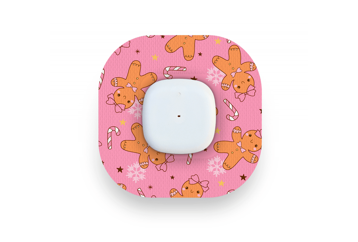 Gingerbread Patch for Simplera diabetes supplies and insulin pumps