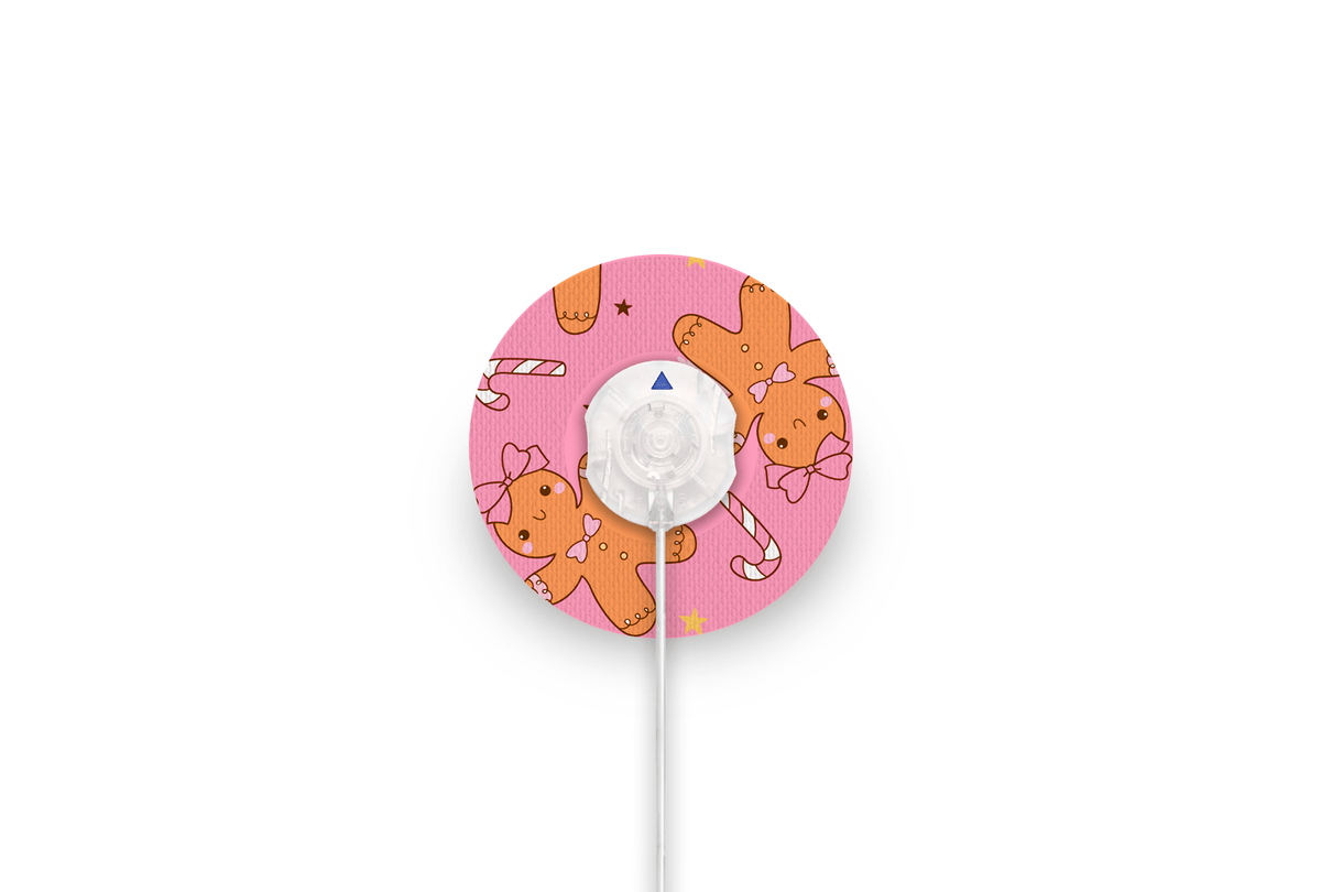 Gingerbread Patch for Minimed QuickSet diabetes supplies and insulin pumps