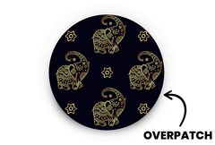 Gold Elephants Patch - Overpatches for Single diabetes supplies and insulin pumps