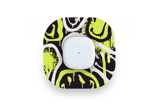 Graffiti Smiles Patch - Simplera for Single diabetes supplies and insulin pumps
