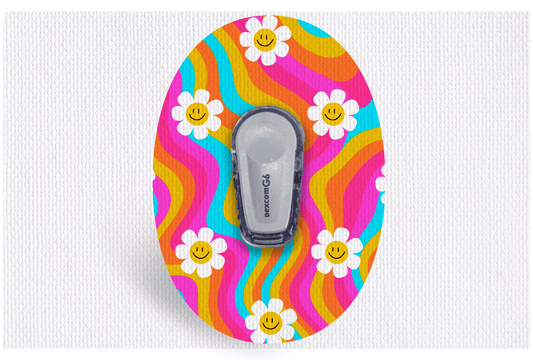 Groovy Daisy Patch - Dexcom G6 / One for Dexcom G6 / One diabetes supplies and insulin pumps