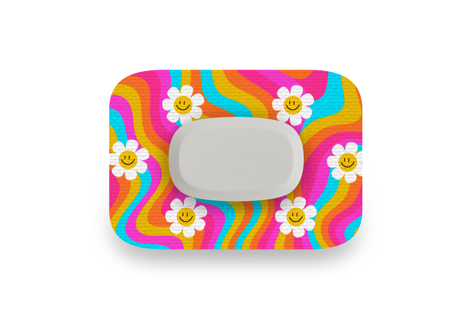 Groovy Daisy Patch for GlucoRX Aidex diabetes supplies and insulin pumps
