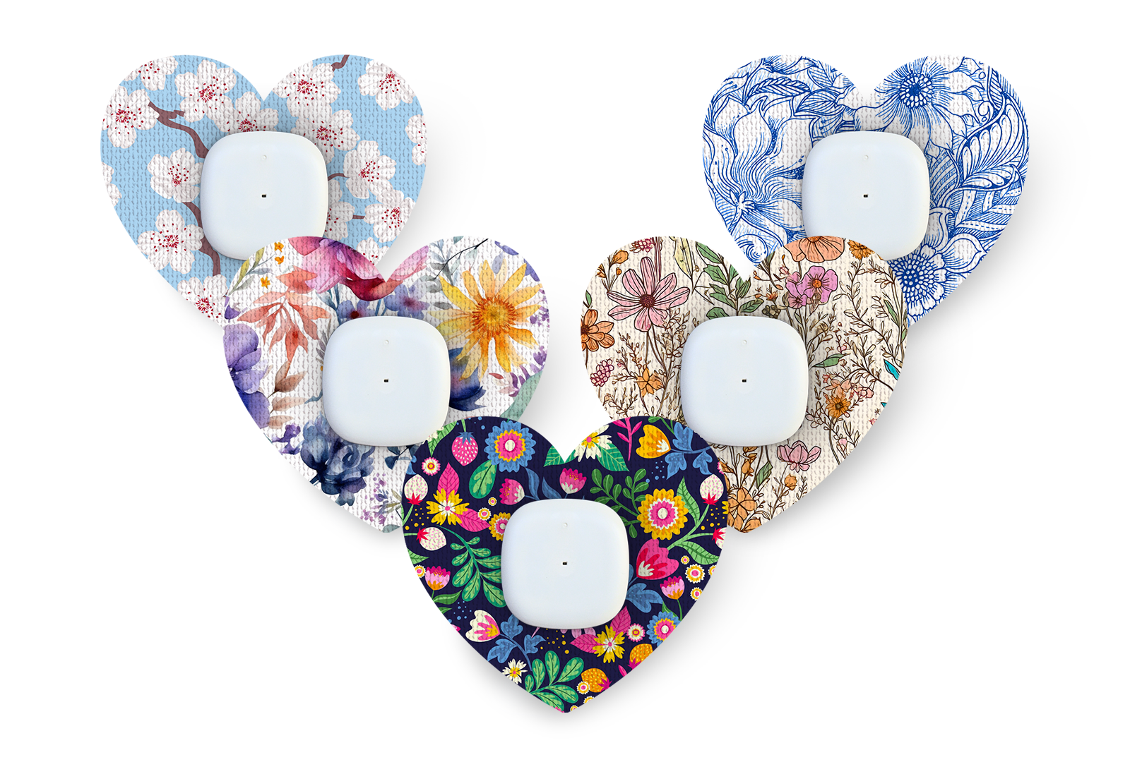 Heartfelt Favourites Patch Pack for Medtronic Simplera diabetes supplies and insulin pumps