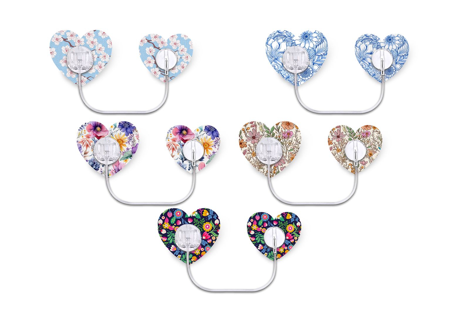 Heartfelt Favourites Patch Pack for Minimed Sure-T diabetes supplies and insulin pumps