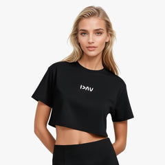 Highs and Lows Crop T-Shirt for Black diabetes supplies and insulin pumps