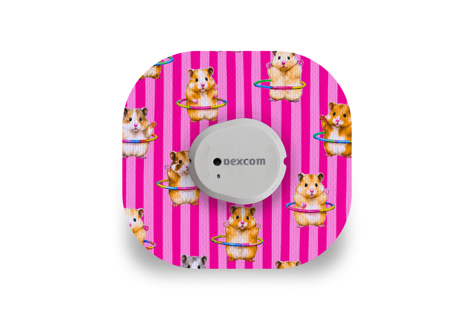Hula Hamsters Patch for Dexcom G7 / One+ diabetes supplies and insulin pumps