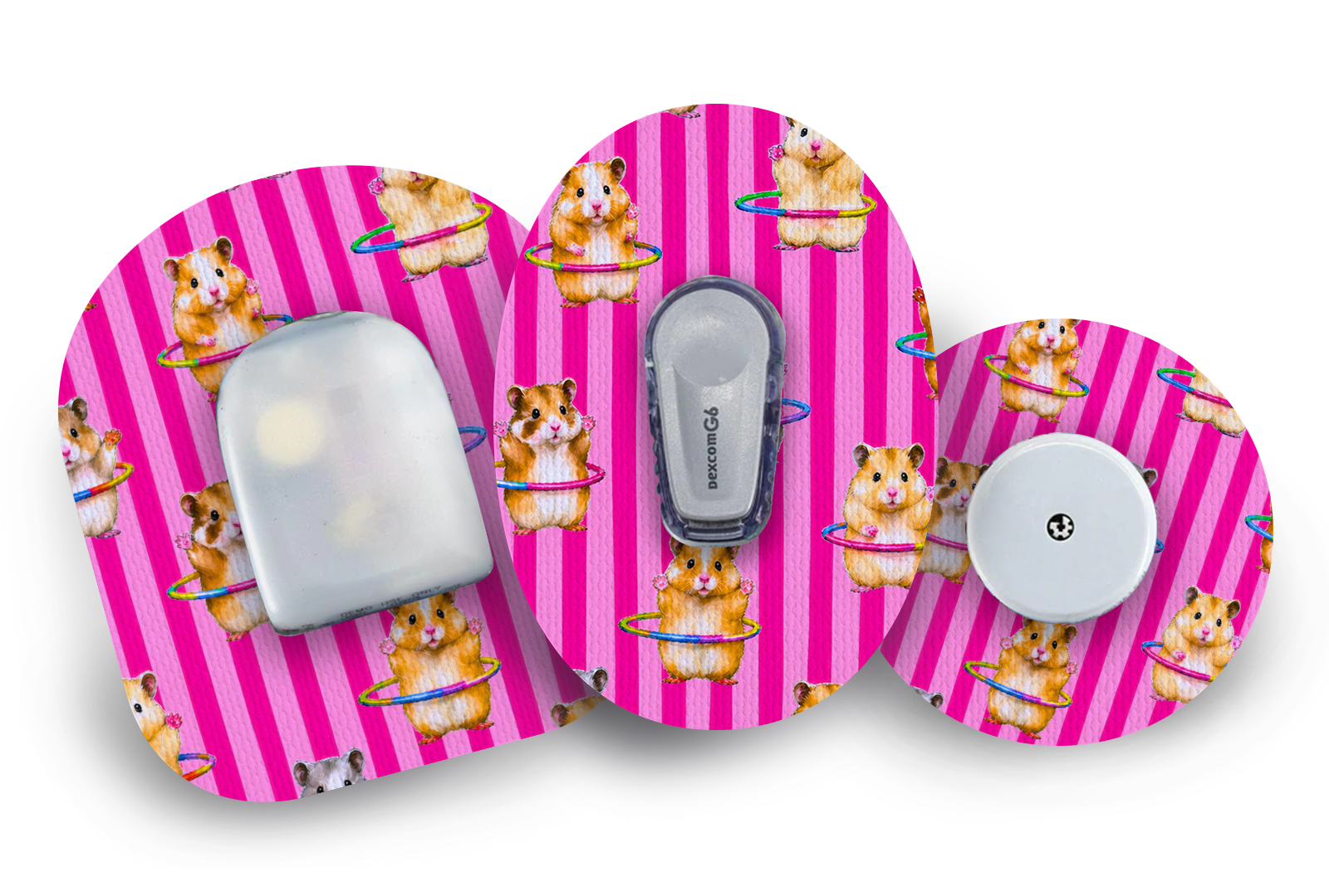 Hula Hamsters Patch for Freestyle Libre diabetes supplies and insulin pumps