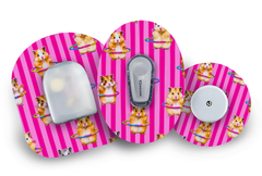 Hula Hamsters Patch for Freestyle Libre diabetes supplies and insulin pumps