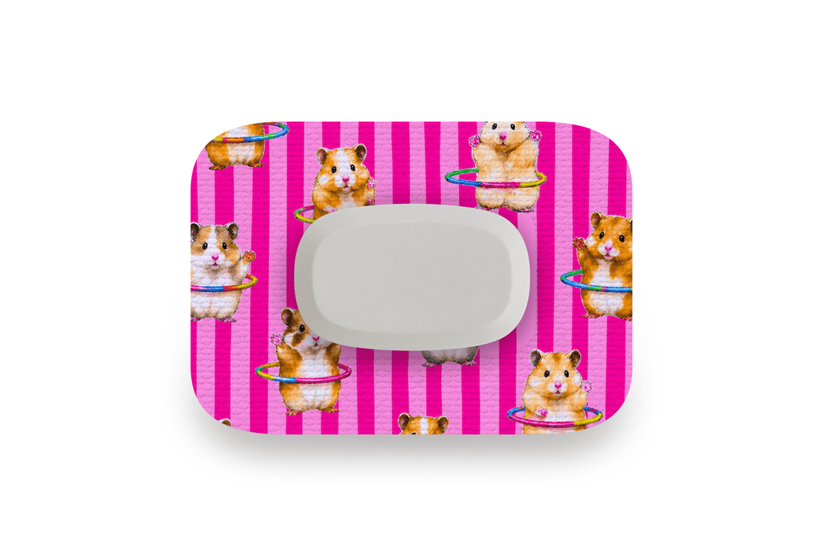Hula Hamsters Patch - GlucoRX Aidex for Single diabetes supplies and insulin pumps