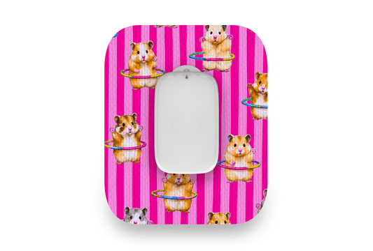 Hula Hamsters Patch - Medtrum CGM for Single diabetes supplies and insulin pumps
