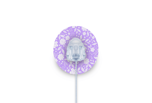 Lilac Bloom Patch - Autosoft 90 for Single diabetes supplies and insulin pumps