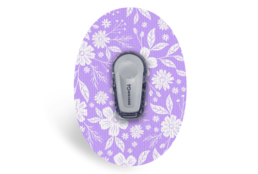 Lilac Bloom Patch - Dexcom G6 / One for Single diabetes supplies and insulin pumps