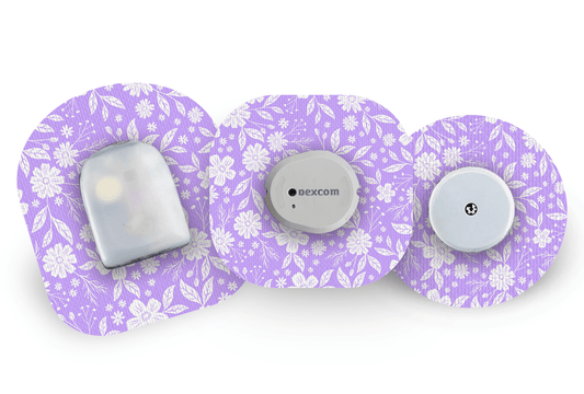 Lilac Bloom Patch for Freestyle Libre 2 diabetes supplies and insulin pumps