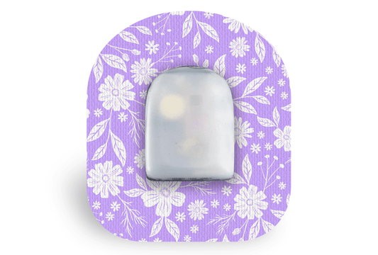Lilac Bloom Patch - Omnipod for Single diabetes supplies and insulin pumps