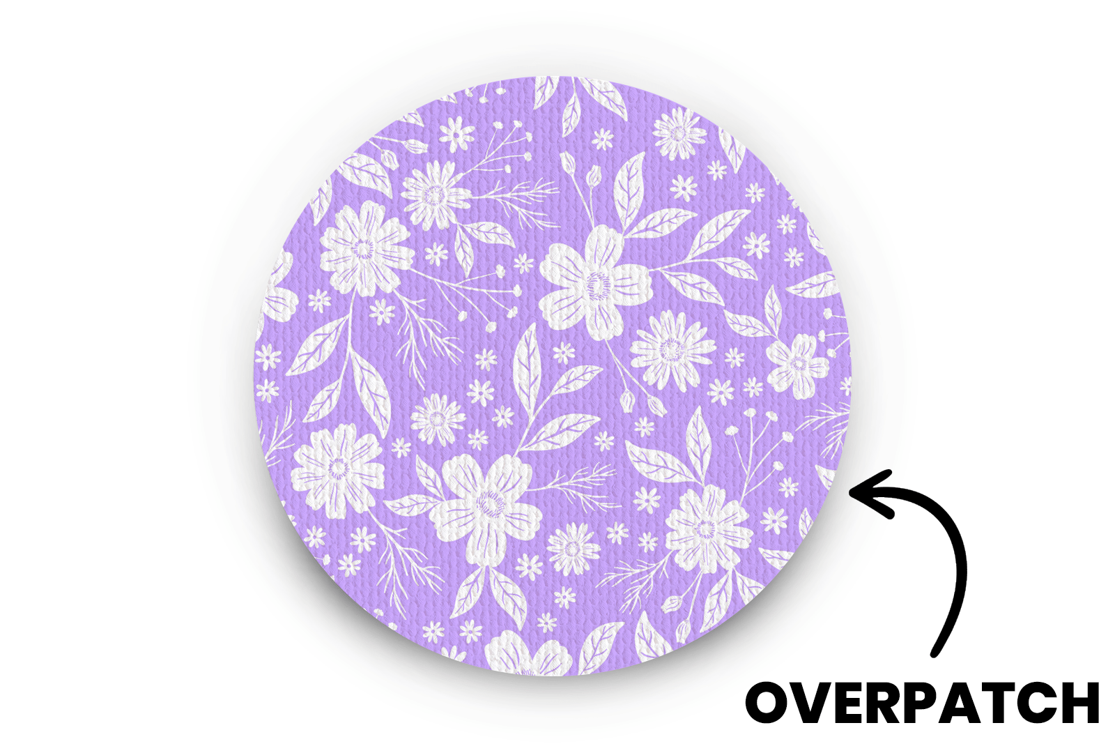 Lilac Bloom Patch - Overpatches for Single diabetes supplies and insulin pumps