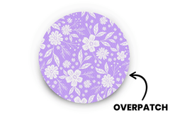 Lilac Bloom Patch - Overpatches for Single diabetes supplies and insulin pumps