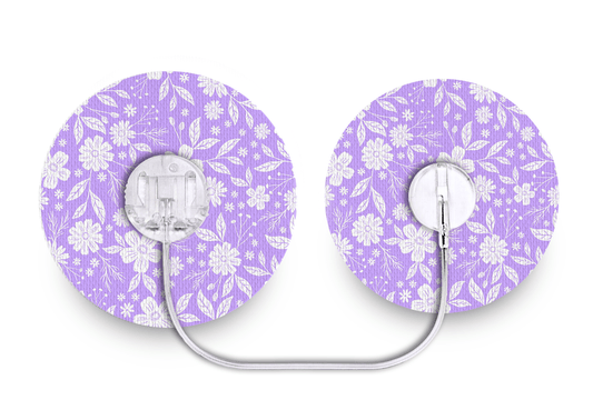 Lilac Bloom Patch - Tru - Steel for Single diabetes supplies and insulin pumps