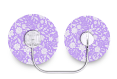 Lilac Bloom Patch - Tru - Steel for Single diabetes supplies and insulin pumps