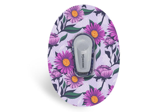 Lilac Daisy Patch - Dexcom G6 / One for Single diabetes supplies and insulin pumps