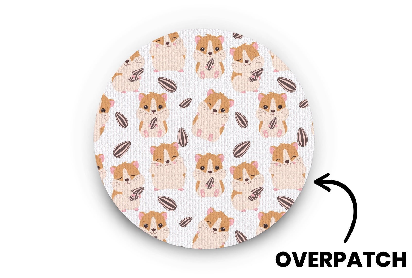 Little Hamster Patch - Overpatches for Single diabetes supplies and insulin pumps