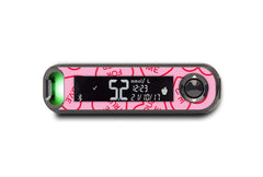 Love Hearts Sticker for Novopen 4, 5, 6, or Echo diabetes supplies and insulin pumps