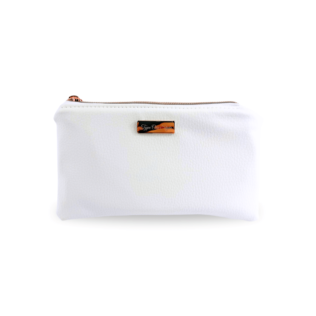 Luxury Pen Case - White for diabetes supplies and insulin pumps