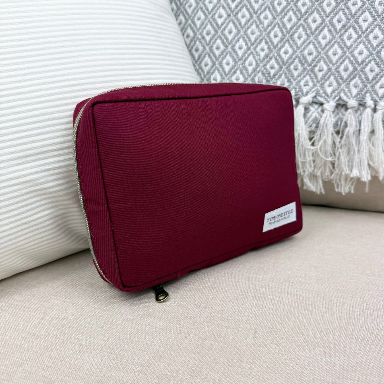 Luxury T1D Essentials Bags for Deep Red diabetes supplies and insulin pumps