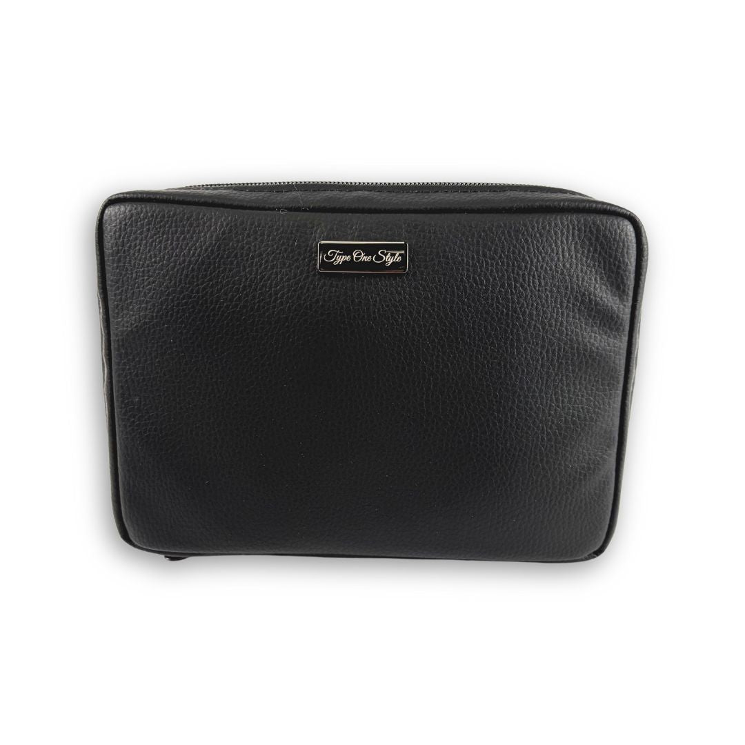 Luxury T1D Essentials Bags for Classic Black diabetes supplies and insulin pumps