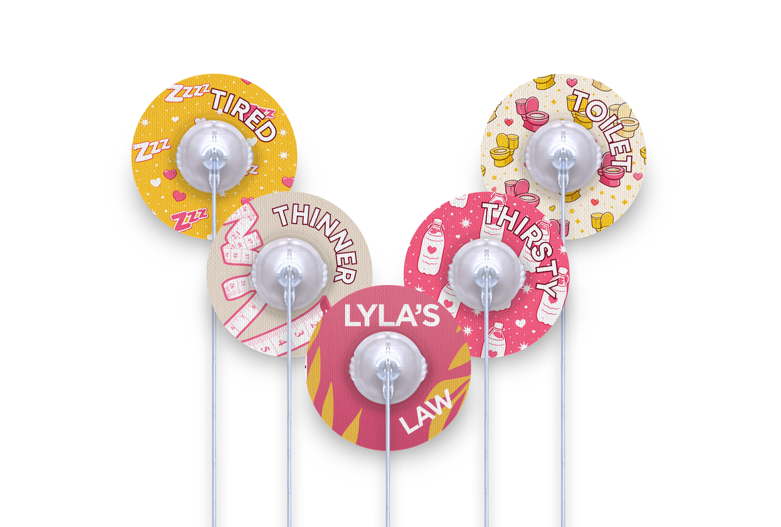 Lyla's Law Patch Pack for Ypsomed Mylife Orbit diabetes supplies and insulin pumps