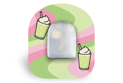 Matcha Latte Patch for Omnipod diabetes supplies and insulin pumps