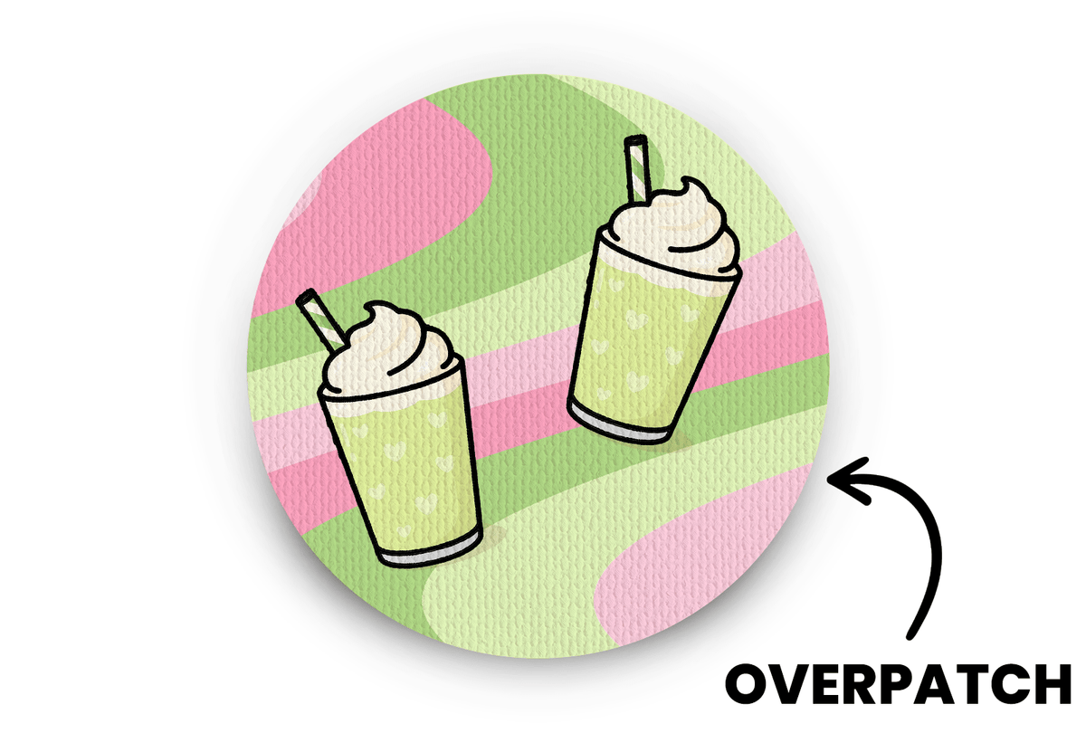 Matcha Latte Patch - Overpatches for Single diabetes supplies and insulin pumps